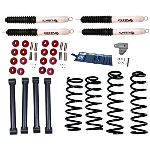 Rugged Ridge 18415.75 ORV 3 Suspension Lift Kit with Shocks for 93-98 Grand Cherokee ZJ Body Lift Kits Rugged Ridge 1841575