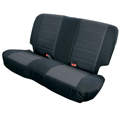 Rugged Ridge 13263.01 Black Neoprene Rear Seat Cover Accessories Rugged Ridge 13263.01