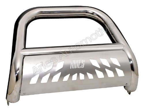 Aries 35-4008 Stainless Steel Bull Bar with Skid Plate Grille & Brush Guards Aries Automotive 35-4008