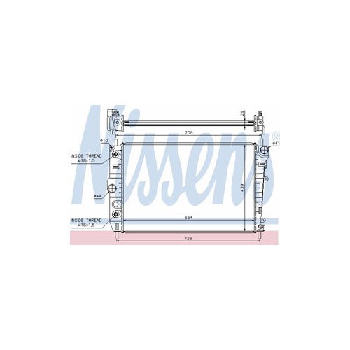 Radiators Nissens 66700