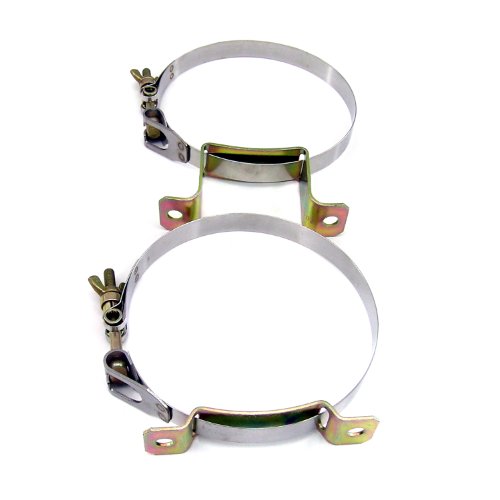 Nitrous Express 11109 5 lbs. Stainless Steel Bottle Brackets Fuel System Nitrous Express 11109
