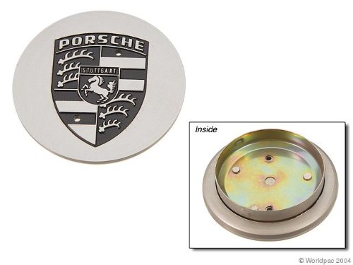 OE Aftermarket Porsche Silver w/ Black Logo Center Cap Center Caps OE Aftermarket W01331624678OEA