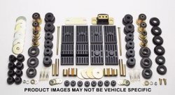 Energy Suspension 5.18101G Hyper-Flex System; Black; Incl. Front And Rear Leaf Spring Bushing For 1 in. Eye Only; Body Mount; Tie Rod End Boots; Performance Polyurethane; Tie Rod Ends Energy Suspension 5.18101G