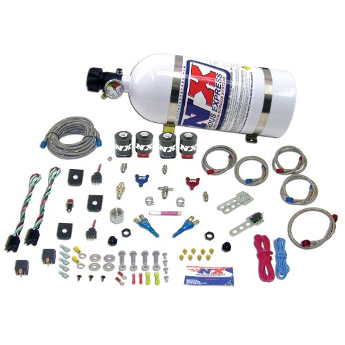 Nitrous Express 20124-10 50-150 HP x 2 Dual Stage EFI with 10 lbs. Bottle for Ford Nitrous Kits Nitrous Express 2012410
