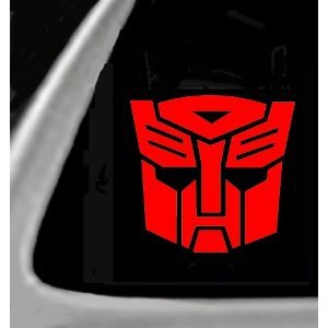 TRANSFORMERS AUTOBOT - Car, Truck, Notebook, Vinyl Decal Sticker #1036 | Vinyl Color: Red Decals NS-FX