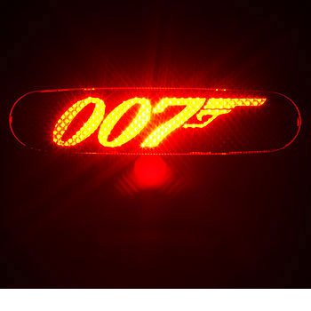 JAMES BOND 007 - 3rd Third Brake Light Vinyl Decal Mask Kit #1072 | Vinyl Color: Black Bumper Stickers, Decals & Magnets
