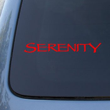 SERENITY - Firefly - Vinyl Decal Sticker #A1435 | Vinyl Color: Red Decals GraphixFX