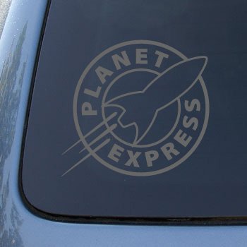 PLANET EXPRESS - Futurama - Vinyl Decal Sticker #A1458 | Vinyl Color: Silver Decals GraphixFX