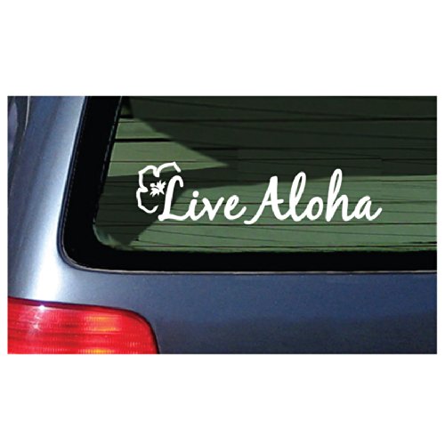 Bumper Stickers, Decals & Magnets Stickermatic livealohawhite