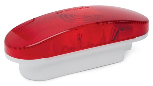 RoadPro RP-6064R 6.5 x 2.25 Red Oval Sealed Light with 3-Prong Connector Work Lights RoadPro RP6064R