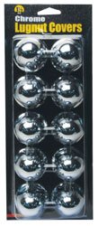 RoadPro RP-012XLF 1.5 x 2 Flanged Chrome Plated Lug Nut Cover, (Pack of 10) Lug Nuts RoadPro RP-012XLF