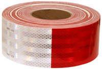 3m 80053 Diamond Conspicuity Tape 3x150', Red/white Reflectors 3M 80053