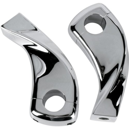 Show Chrome 4in. Twisted Risers 55-334X Parts Show Chrome 55-334X