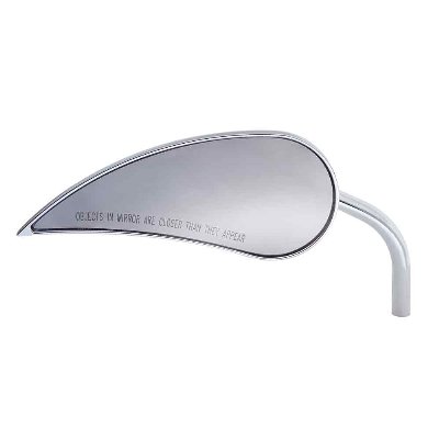 Arlen Ness Micro Die-Cast Rad III Teardrop Right Mirror - Chrome 13-073 Mirrors Arlen Ness 13-073