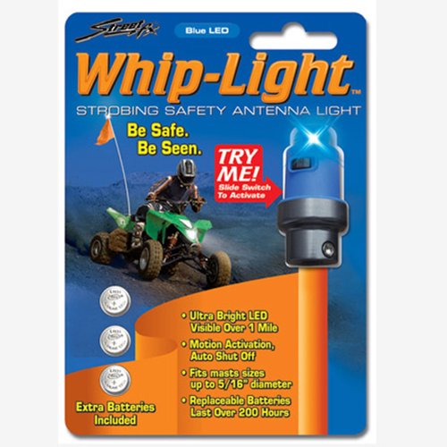 Street FX 1044315 Blue ATV Antenna Whip Light Accessory Lights Streetfx 1044315
