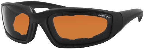 Bobster Eyewear Foamerz II Sunglasses , Distinct Name: Black/Amber Lens, Gender: Mens/Unisex, Primary Color: Black ES214A Parts Bobster Eyewear 2610-0352