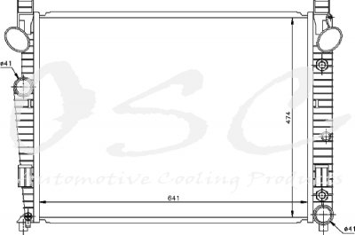 OSC Cooling Products 2888 New Radiator Radiators OSC Automotive Products, Inc 2888