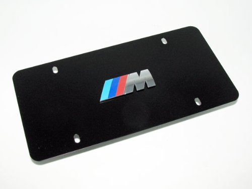 BMW M logo License Marque Genuine Factory OEM 82121470397 Black Frames BMW 82121470397