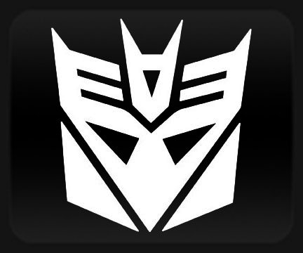 Transformers Decepticon White Sticker Decal Bumper Stickers, Decals & Magnets