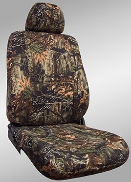 Shear Comfort Custom Mitsubishi Endeavour Seat Covers - FRONT SEAT SET: Low Back Buckets w/ Adjustable Headrests (2005-2008) - Shear Comfort Camo Deep Woods Accessories Shear Comfort 200000001050
