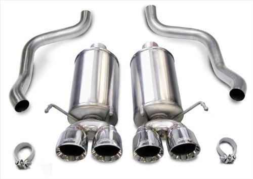 Corsa 14470 2.5 Axle-back Dual Exhaust, 3.5 Pro-Series Tips Chevy Corvette 6.2 Cat-Back Systems Corsa 14470