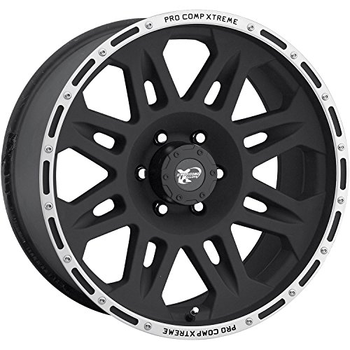 Pro Comp Series 05 17 Black Machined Wheel / Rim 6x5.5 with a -6mm Offset and a 108 Hub Bore. Partnumber 7105-7983 Car Pro Comp 7105-7983