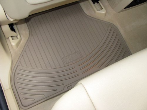 BMW All Weather Rear Rubber Floor Mats 525 528 530 535 545 550 M5 (2004-2010) - Beige Floor & Parking Mats