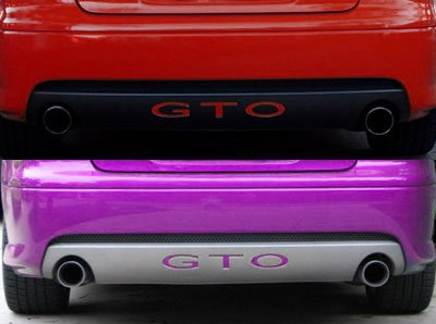 Bumper Stickers, Decals & Magnets System Skins bi-06-gto-026 Red