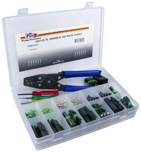 Pico 0003-OG1 160 Piece General Motors Weatherpack Electrical Terminal Kit w/Tools Accessories Pico 0003-OG1