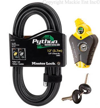 Master Lock - Python Adjustable Cable Locks 8413-12 Cables & Chains Cable Locks Master Python Keyed Alike 8413-12P