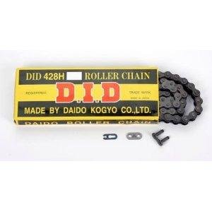 D.I.D 428 H Standard Series Non O-Ring Chain - 124 Links , Chain Type: 428, Chain Length: 124, Color: Natural, Chain Application: All D18-429H-124 Chains DID D18-429H-124