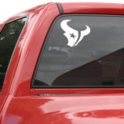 Houston Texans 8x8 White Team Logo Decal Decals WinCraft 156614