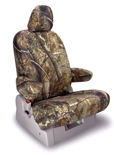 Shear Comfort Custom Mitsubishi Fuso Seat Covers - FRONT SEAT SET: High Back 40/60 w/ Driver and Passenger Fold Down Arms (2005-2011) - Realtree Camo AP Accessories Shear Comfort 500000001071
