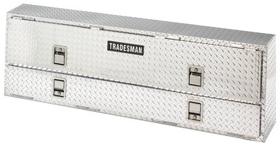 Lund/Tradesman 8272 72-Inch Aluminum Professional Top Rail Mount Box, Diamond Plated, Silver Tool Boxes Tradesman TALPTM72