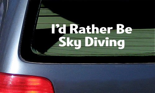 Bumper Stickers, Decals & Magnets Stickermatic irbskydivingwhite