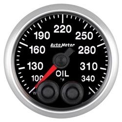 Auto Meter Competition Series Gauges Gauge, Competition, Oil Temperature, 100-340 Degrees F, 2 1/ 16 in., Analog, Electrical, Each Oil Temperature Auto Meter 5540