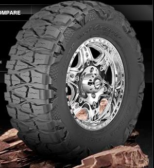 Nitto Mud Grappler MT Tire 37X13.50R20 E 127Q Mud Flaps & Splash Guards Nitto 200-540