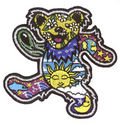 Grateful Dead - Dancing Bear By Dan Morris - Embroidered Iron on Patch Decals Grateful Dead PH452