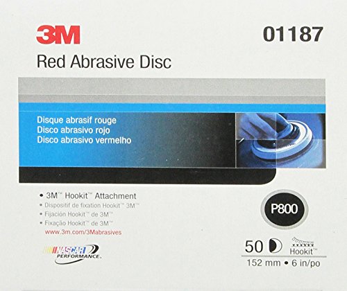3M 01187 Hookit Red 6 P800 Grit 316U Abrasive Disc Sanders 3M 01187