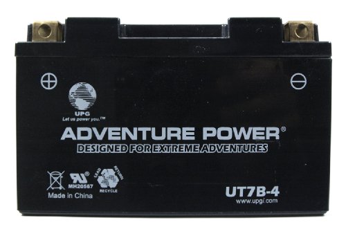 UPG UT7B-4 Adventure Power Power Sport AGM Series Sealed AGM Battery Batteries UPG UT7B4