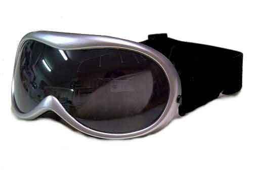 Birdz Eyewear Talon Jr Ski Goggles with Silver Frame for Kids Anti Fog UV400 Comes with Storage Bag Goggles Birdz Eyewear TALONJRBK