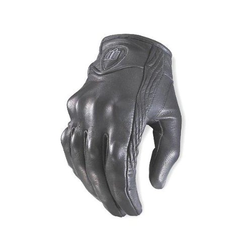 Icon Pursuit Gloves , Gender: Mens, Color: Stealth, Style: Non-Perforated, Size: XL 3301-0334 Gloves ICON 3301-0334