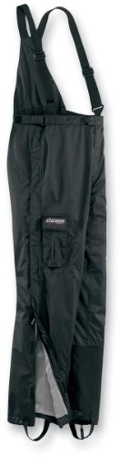 Icon PDX Womens Rain Bibs , Gender: Womens, Distinct Name: Black, Size: 2XL XF2855-0047 Helmets ICON XF2855-0047