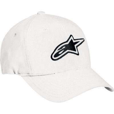 Alpinestars Astar Flexfit Hat , Color: White, Style: A-Star, Size: OSFA 620101-20 Baseball Caps Alpinestars 620101-20