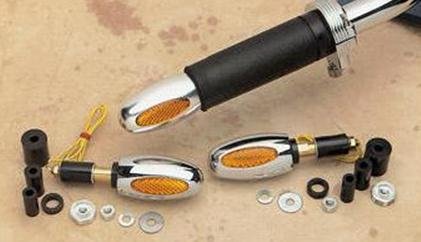 Drag Specialties Handlebar End Marker Light Replacement Amber Lens 20-6331C-L Turn Signal Assemblies & Lenses Drag Specialties 20-6331C-L
