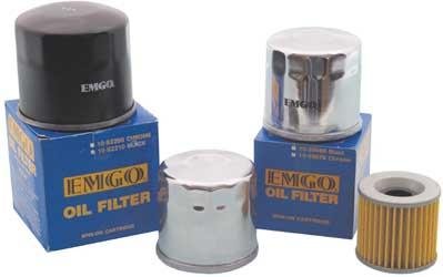 Emgo 10-82222 Chrome Finish Spin-On Microglass Oil Filter Oil Filters Emgo 10-82222