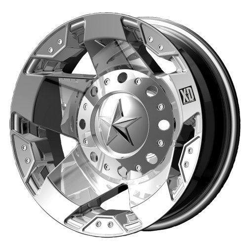 XD Series by KMC Wheels XD775 Rockstar Triple Chrome Plated Dually Outer Wheel (16x6/8x165.1mm, -134mm offset) Car XD Series by KMC Wheels XD77566080294N