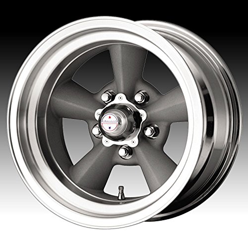 American Racing Hot Rod TTO VN309 Painted Gray Wheel with Machined Lip (15x7/5x4.5) Car American Racing VN3095765
