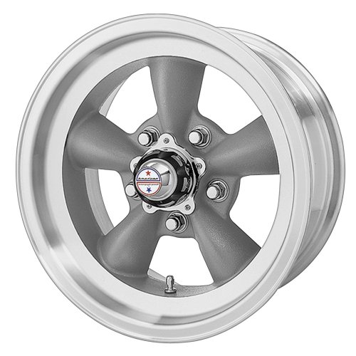 American Racing Vintage Torq Thrust D VN105 Torq Thrust Gray Wheel with Machined Lip (15x10/5x4.75) Car American Racing Vintage VN1055161