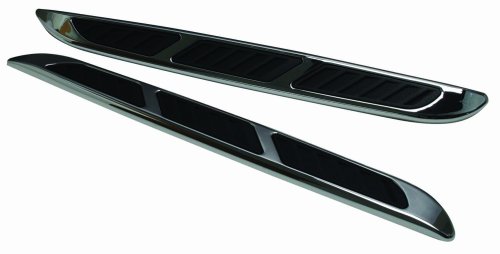 Pilot Automotive CZ-265B Chrome Sleek Line Triple Vent Hood Vents Pilot Automotive CZ-265B
